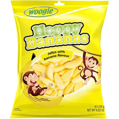 Woogie Banánky z pěnového cukru 250 g