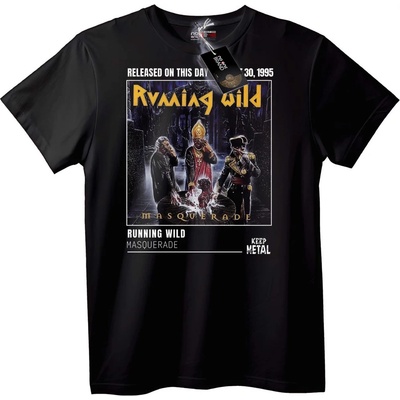NOONEBRAND Тениска Running Wild Masquerade - 5XL, Black