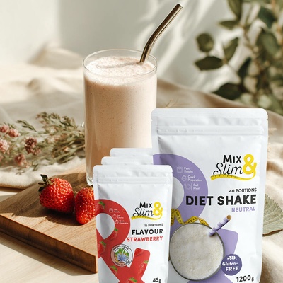 Mix & Slim Velký dietní koktejl natural 1200 g