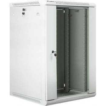 Lanberg rack cabinet 19" wall-mount 18U - 600x600 for self-assembly (flat pack), grey (WF01-6618-10S)
