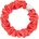 By Eloise London Silk Scrunchie Silver Heart Ластик за коса за жени цвят Neon Peach