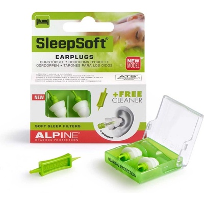 Alpine SleepSoft Špunty do uší na spaní 3+1 pár