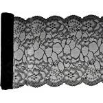 Santex Премиум покривка за маса - дантела 18 x 300 см ЦВЯТ: Черен