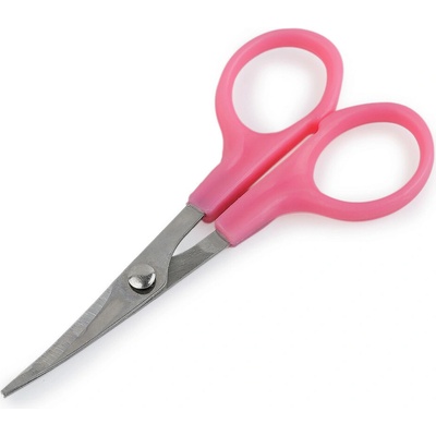 Nůžky zahnuté délka 11 cm Varianta: růžová světlá, Balení: 1 ks 62424/162455/289823