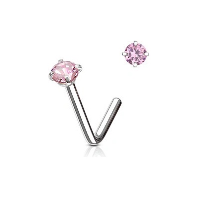 Šperky4U Zahnutý piercing do nosu N0173-P
