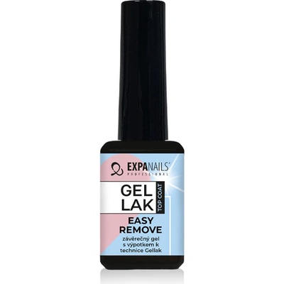 Expa nails Uv Led gel Top Coat gel lak Easy Remove výpotkový závěrečný lesk 11 ml