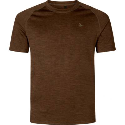 Seeland Мъжка спортна тениска Seeland Active T-Shirt Sport shirt - Demitasse Brown - размер XXL (216-0516-0114)