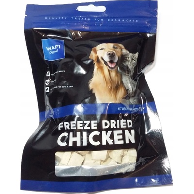 WAFI Lyofilizované maškrty z kuracieho mäsa sušené mrazom 50 g Pre psov a mačky