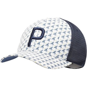 PUMA Palms Trucker P Snapback Cap White/Navy