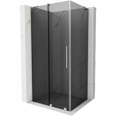 Mexen Velar L плъзгаща се душ кабина 90 x 85 см, графит, матиран никел - 871-090-085-43-97 (871-090-085-43-97)