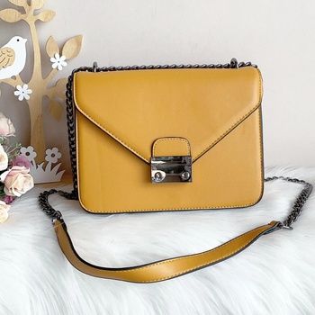 Image 1 of Изчистена Луксозна Жълта Чанта - Модел s1224