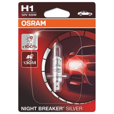 OSRAM КРУШКА АВТОМОБИЛНА ОСРАМ h1 nbs 55w 12v КЪСИ И ДОП. ХАЛОГЕННИ СВ. 100% УСИЛЕНА ЖЪЛТА (206100930)
