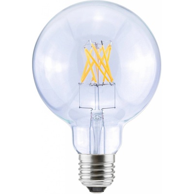 Segula LED guľa G95 E27 6,5 W 2 700 K stmievateľná číra 55680