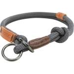 TRIXIE BE NORDIC Stop-the-pull Collar Large - Здрав нашийник от въже за кучета, 13мм/50 см. - сив