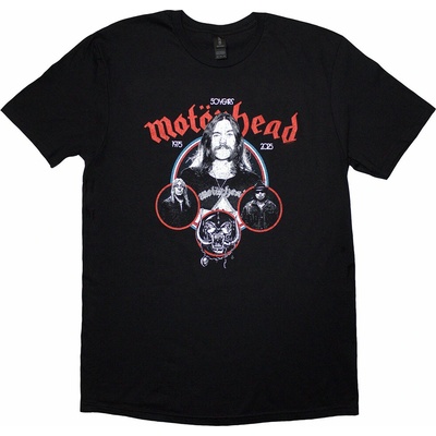 Metal Rock Off Motörhead 50 Years Band Circles čierna