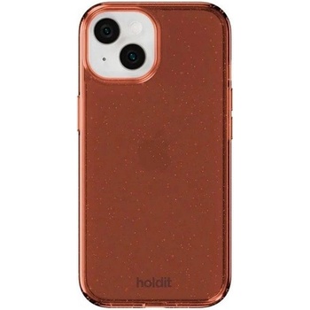 Holdit Калъф Holdit - Glitter, iPhone 13/14/15/16e, Amber (7330985169762)