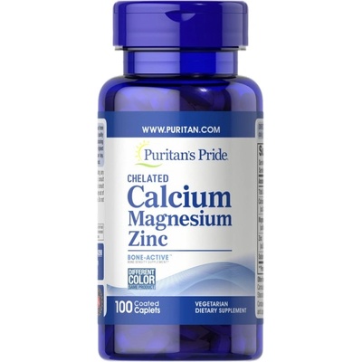 Puritan's Pride Chelated Calcium Magnesium Zinc [100 каплети]