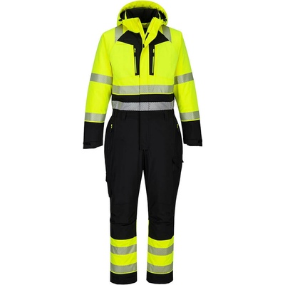 Portwest DX438 DX4 Hi-Vis Reflexná zimná kombinéza žltá/čierna M