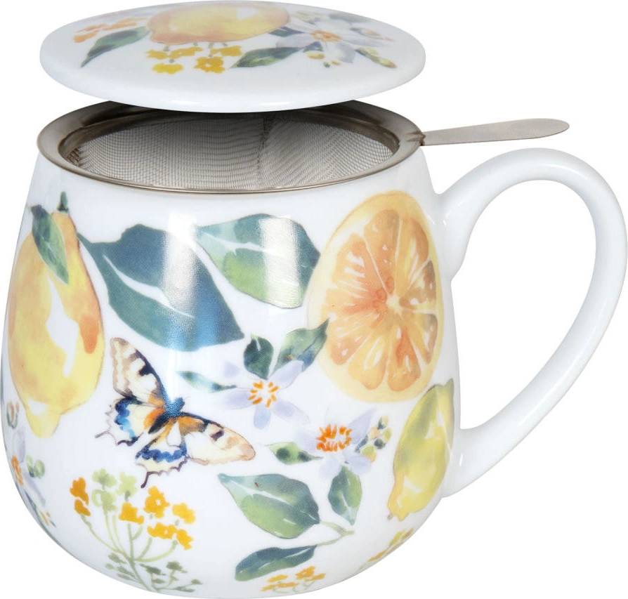 Könitz Porzellan Kaffeebecher-Set 2-tlg. – „Frühlingswiese“ & „Marienkäfer“, 420 Ml