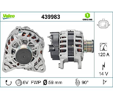 Alternátor VALEO 439983