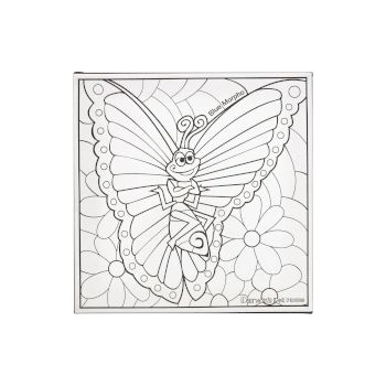Goomby Канава за рисуване Butterfly 20х20см