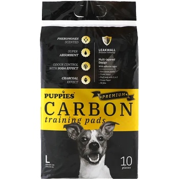 Puppies Carbon L - хигиенна подложка с активен въглен 60 / 60 см. , 10 броя