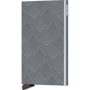 Secrid ochranné puzdro na karty Cardprotector Laser Structure Titanium tmavo šedé so vzorom