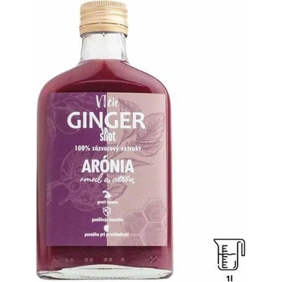 Vlčie Ginger shot Arónia & Med 1 l