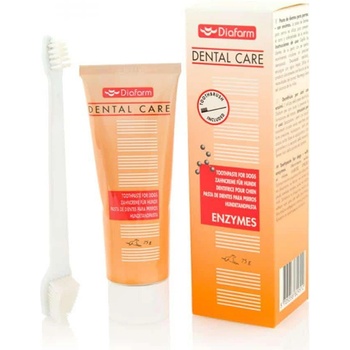 Диафарма Дентал Кеър - Паста за зъби с ензими 75 гр