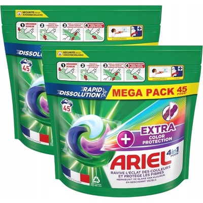 Ariel Pracie kapsuly na farebnú bielizeň All in 1 Pods 45 PD