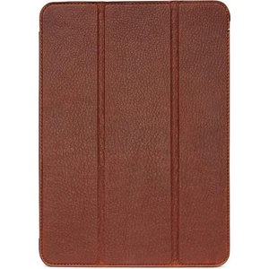 Decoded Leather Slim Cover - кожен (естествена кожа) калъф и поставка за iPad Pro 11 (2018) (кафяв)