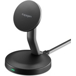 Spigen Безжично зарядно устройство Spigen Essential EF151MS (ACH10441) - MagSafe, 15W - Черно