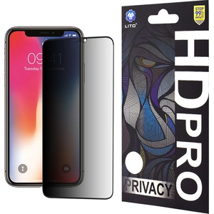 LITO Протектор за iPhone X / iPhone XS / iPhone 11 Pro - Lito HD Pro Pro Privacy - черен