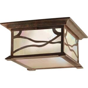 Elstead Lighting Quintiesse QN-MORRIS-F - Външно таванно осветително тяло MORRIS 2xE27/60W/230V IP44 бронзово (ED1088)