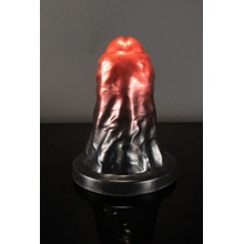 Twisted Beast Valac Demon Blood Ombre XXL, prémiové silikónové dildo s Vac-U-Lock s prísavkou 29,6 x 11,2–19 cm