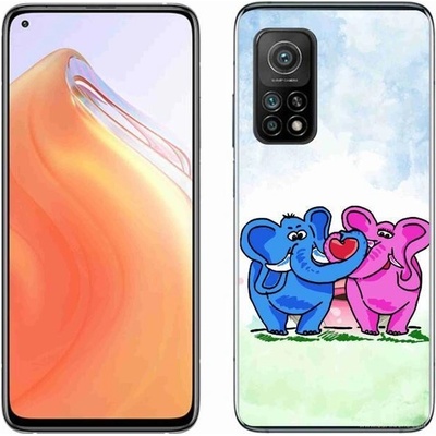 Pouzdro mmCase Gelové Xiaomi Mi 10T Pro 5G - zamilovaní sloni