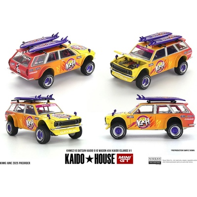 MINI GT Datsun Kaido 510 Wagon 4x4 Kaido ISLANDS V1 1:64