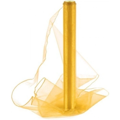 Paper Design Organza obšitá 40cm/9m - žlutá - 242011 – Zboží Mobilmania