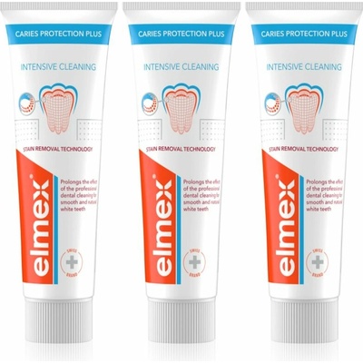 Elmex Caries Plus Intensive Cleaning 3 x 50 ml