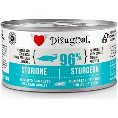 Disigual Консерва куче disugual 96% есетра един източник на животински протеин, за пораснали кучета от всички породи - ЕСЕТРА, ПАСТЕТ