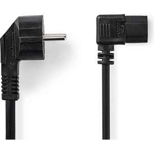 Nedis Захранващ кабел Nedis CEGL10020BK20 IEC-320-C13, 3 x 0, 75 mm, мъжки конектор, дължина 2 m (CEGL10020BK20)