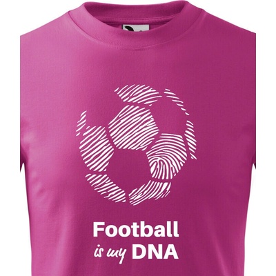 Dětské tričko Football is my DNA Purpurová Bezvatriko.cz 2