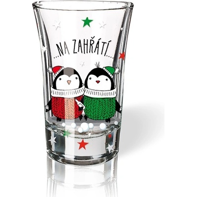 Nekupto Vánoční vtipný panák Na zahřátí tučňáci 40 ml
