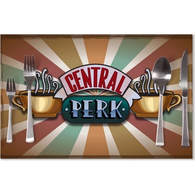 Sablio Prestieranie Seriál Priatelia CENTRAL PERK Abstrakcia 40x30cm