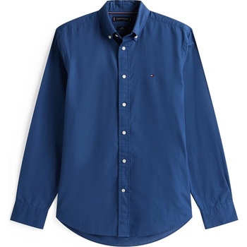 Tommy Hilfiger Риза с дълъг ръкав Tommy Hilfiger Core Flex Long Sleeve Poplin Shirt - Aegean Sea DBZ