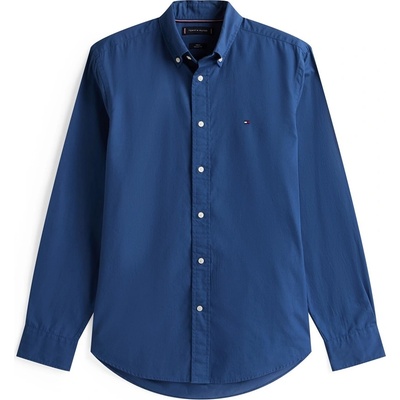 Tommy Hilfiger Риза с дълъг ръкав Tommy Hilfiger Core Flex Long Sleeve Poplin Shirt - Aegean Sea DBZ