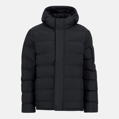 Barbour International Яке Barbour International Men's Daleson Hooded Long Sleeve Long Puffer Jacket - Black BK11