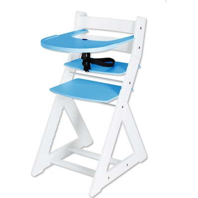 Hajdalánek Rostoucí židle Ela velký pultík bílá / modrá