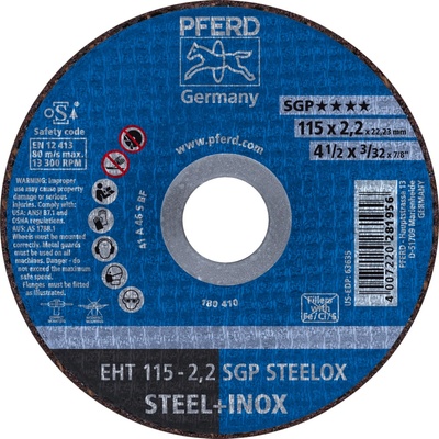 Pferd Rezný kotúč 115 x 2,2 x 22,23 mm 4007220281956