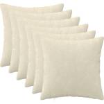 vidaXL Калъфка за възглавница 6 pcs HEERLEN Кремаво 40 x 40 cm (908531)